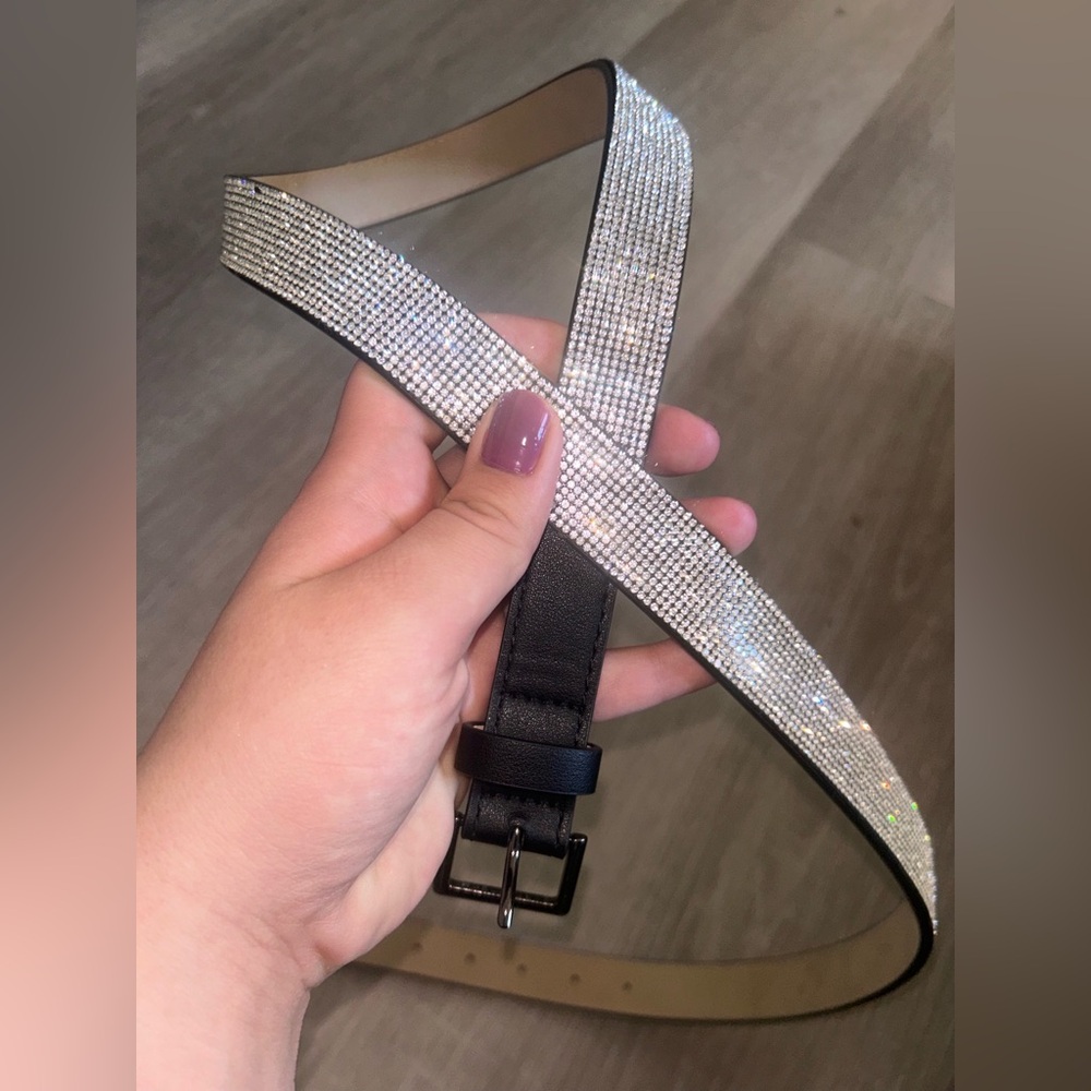 Glitter rhinestone belts